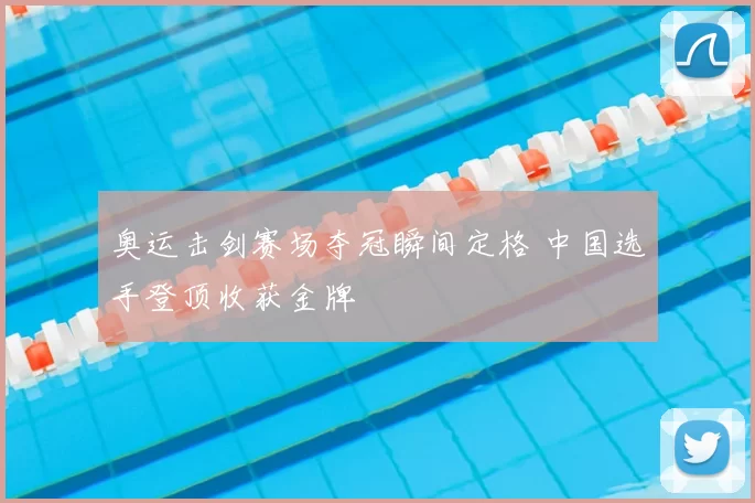 奥运击剑赛场夺冠瞬间定格 中国选手登顶收获金牌
