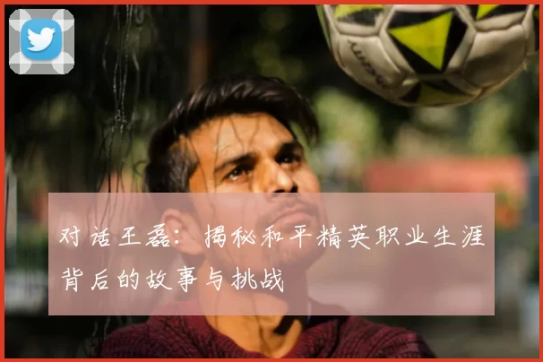 对话王磊：揭秘和平精英职业生涯背后的故事与挑战